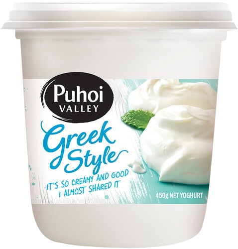 Puhoi Greek Style Yoghurt 450g