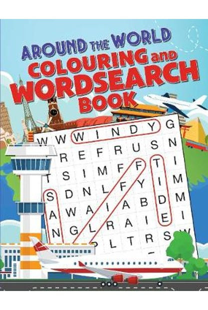 Around the World Colouring and Word Search Book