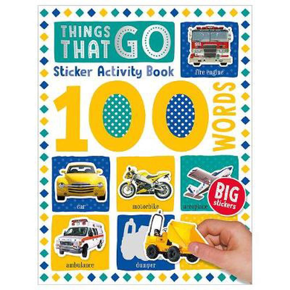 100 Things That Go Sticker Book