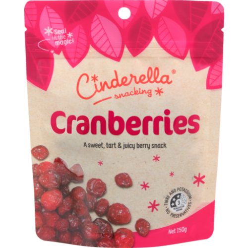 Cinderella Dried Cranberries 150g