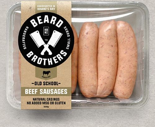 Beard Brothers Old School Beef Sausages
