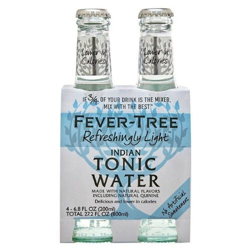 Fever Tree Drink Mixers Naturally Light Tonic Water 4pk