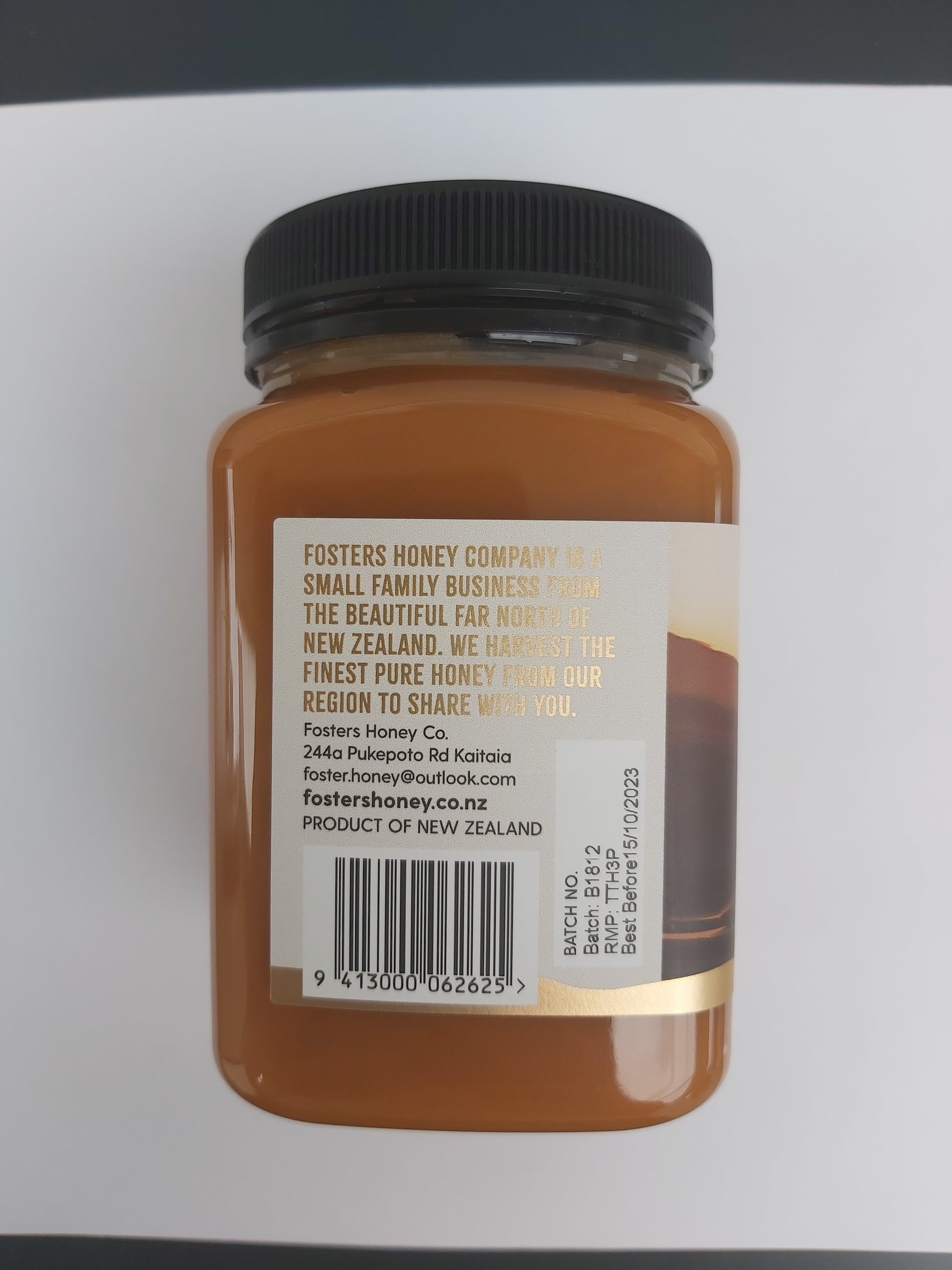 Fosters Honey Co Pure NZ Bush Honey 500g