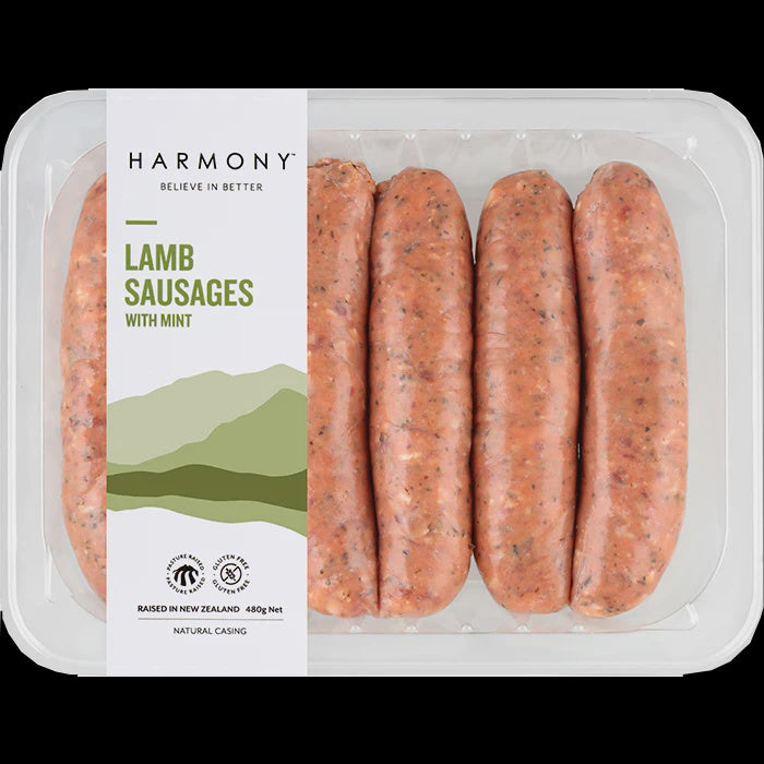 Harmony Lamb & Mint Sausages 480g