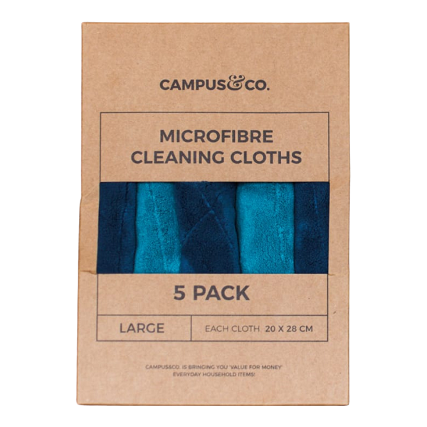C&C Microfibre Cloths 5pk