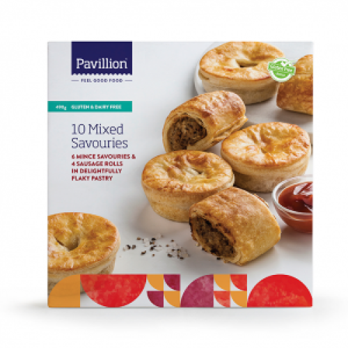 Pavillion GF Boxed Mixed Savouries 10pk 490g