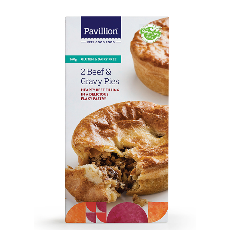 Pavillion GF Beef & Gravy Pies 2 Pack