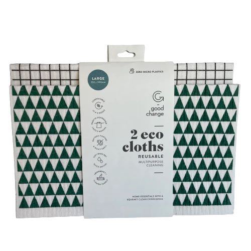 Good Change Large Reusable Eco Cloth 2pk