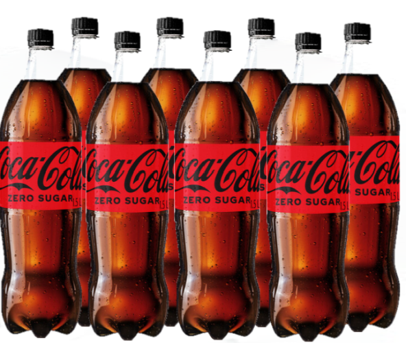 Coca Cola Zero Sugar Carton - 8 x 1.5L Bottles