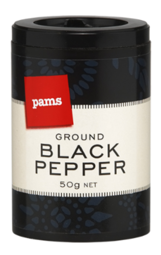 Pams Ground Black Pepper 50g