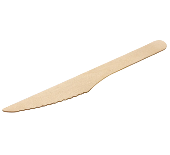 Green Choice Wooden Cutlery No Logo Knife 100pk