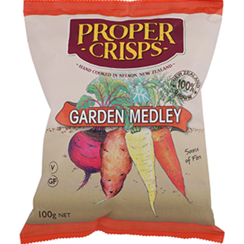 Proper Crisps Garden Medley - Lightly Salted 100g