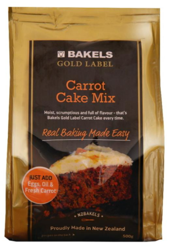 Bakels Gold Label Carrot Cake Mix 500g