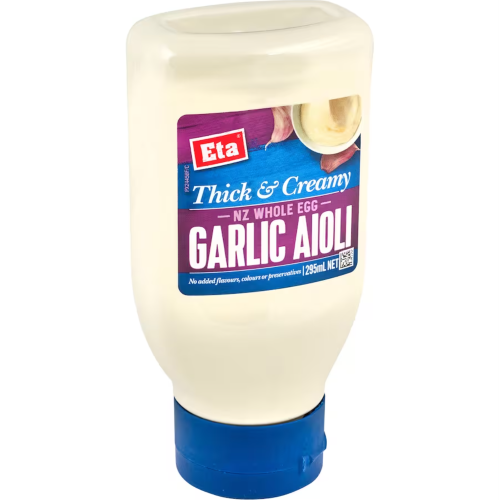 Eta Thick & Creamy Garlic Aioli Squeezy 295ml