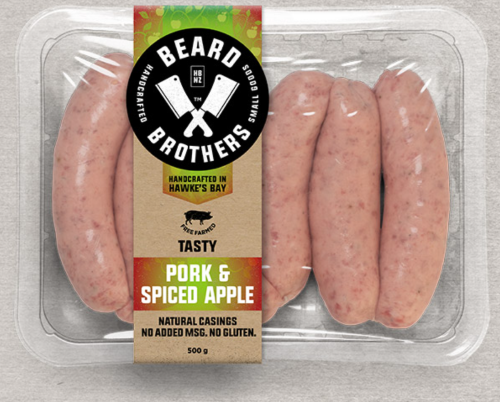 Beard Brothers Pork and Spiced Apple Sausages