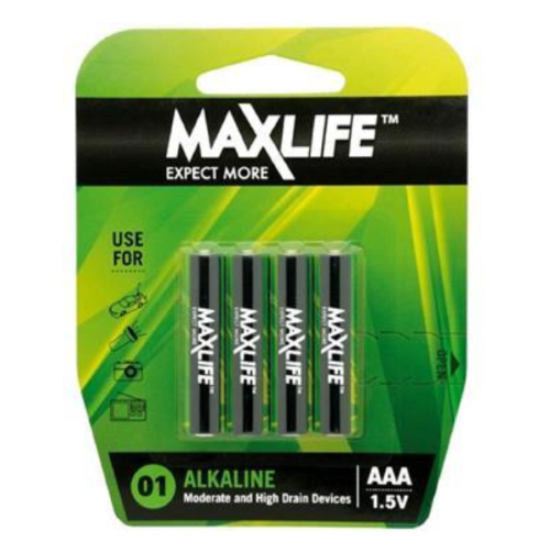 Max-Life Alkaline Batteries AAA 4pk