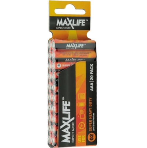 Max-Life Batteries Super Heavy Duty AAA 20pk