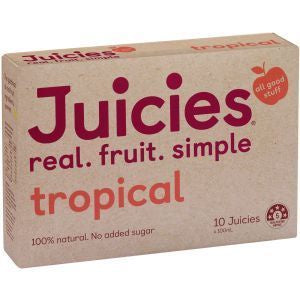 Tasman Bay Juicies Tropical Ice Blocks 10pk x 100ml