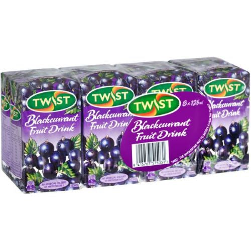 Twist Blackcurrant Fruit Drink 8pk x 125ml