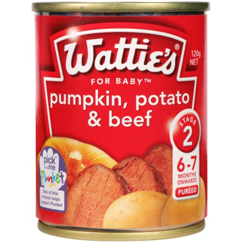 Watties Baby Food Pumpkin, Potato & Beef 120gm