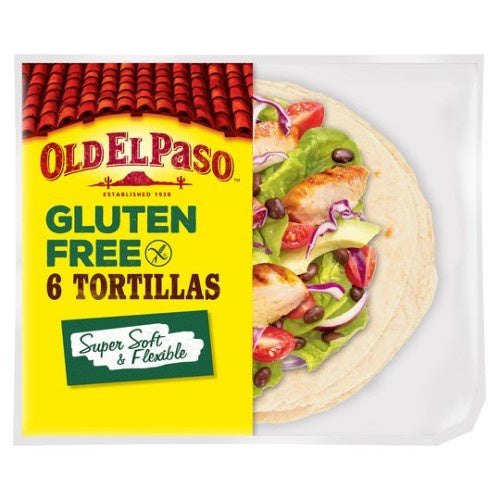 Old El Paso Gluten Free Tortillas 6pk 216g