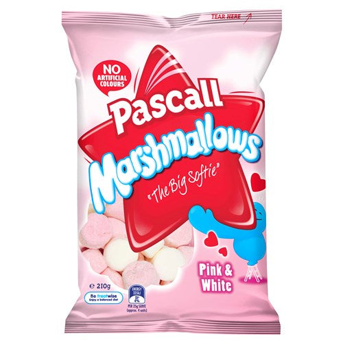 Pascall Pink & White Marshmallows 180g