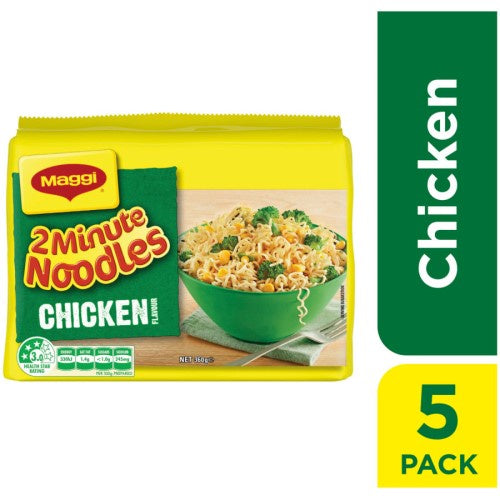 Maggi 2 Minute Chicken Flavour Instant Noodles 5pk 360g