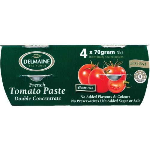 Delmaine Tomato Paste Double Concentrate 4x70g