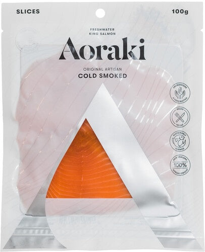 Aoraki Cold Smoked Sliced Salmon 100g Original