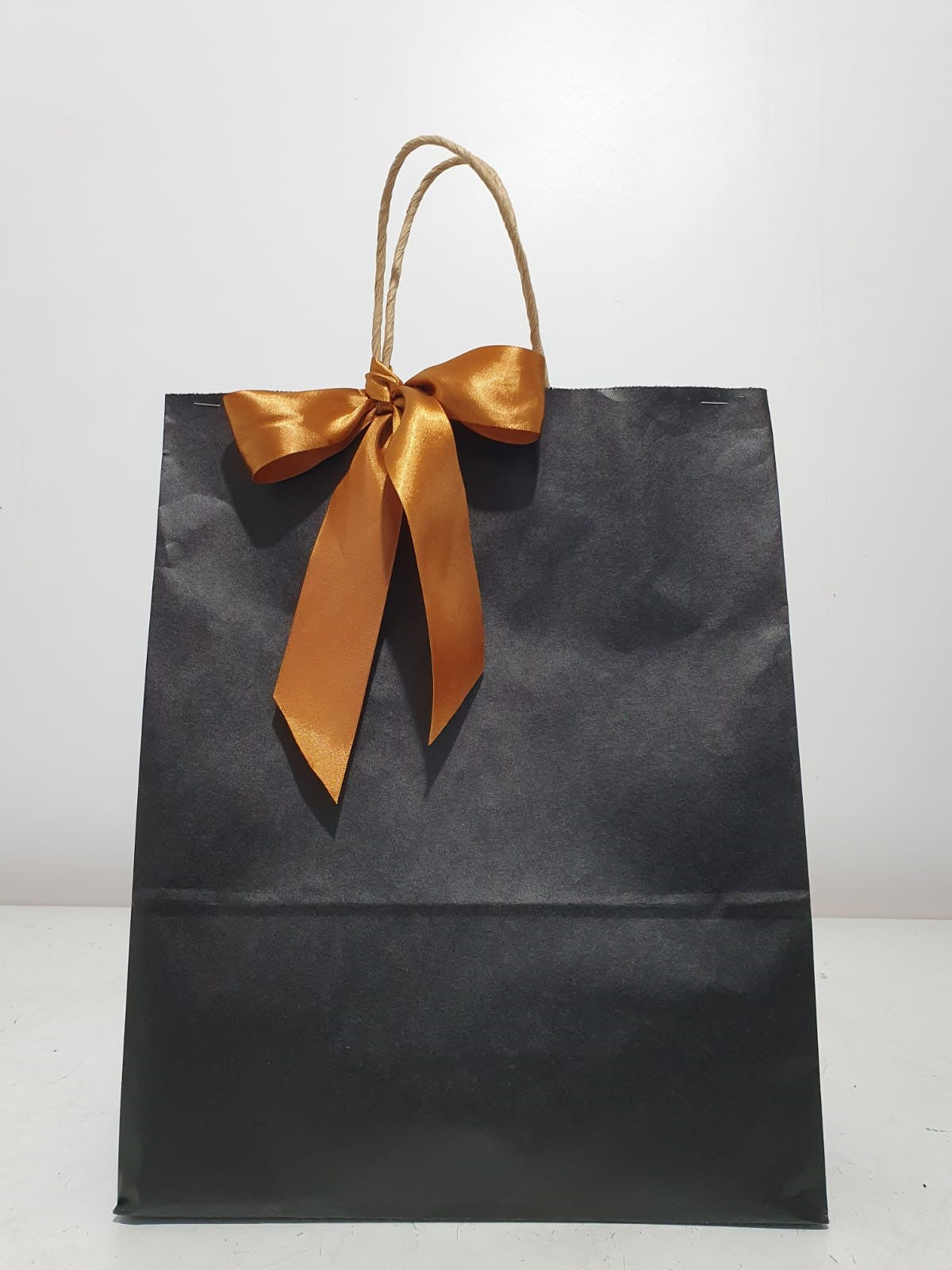 Black Paper Gift Bag Tall 280 x 120 x 350