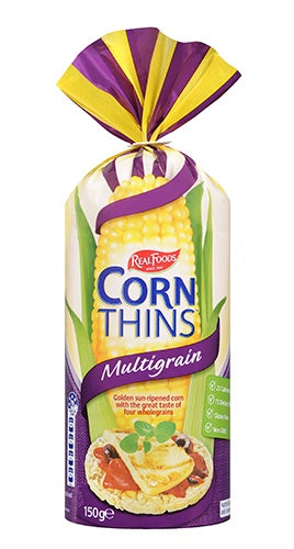 Real Foods Corn Thins Multigrain 150g