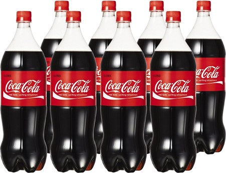 Coca Cola Classic Soft Drink Carton - 8 x 1.5L Bottles