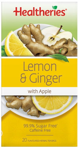 Healtheries Lemon Ginger With Apple Tea 20pk