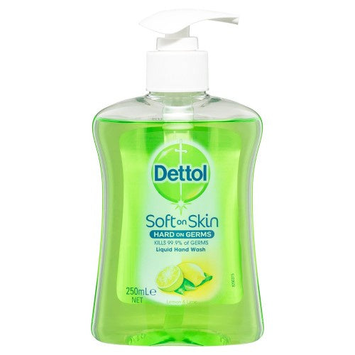 Dettol Liquid Hand Wash Pump Lemon &Lime 250ml