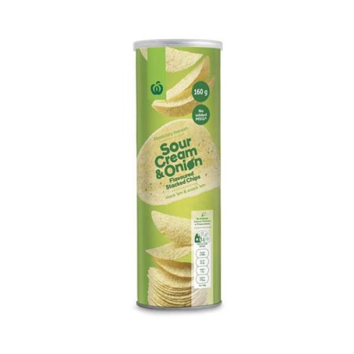 CD Potato Chips Tube Sour Cream & Onion 160g