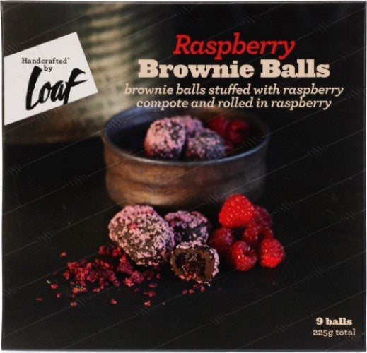 Loaf Raspberry Brownie Balls 225g 9pk