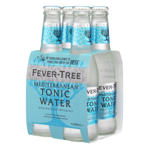 Fever Tree Drink Mixers Mediterranean Tonic Water 4pk