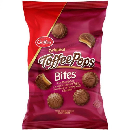 Griffins Toffee Pops Bites Chocolate Biscuits 150g