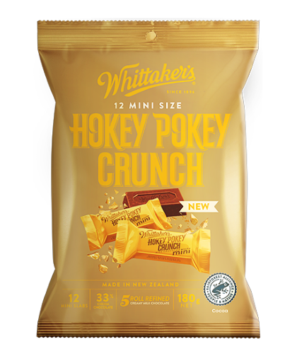 Whittakers Mini Size Hokey Pokey Crunch Chocolate Slabs 12pk 180g
