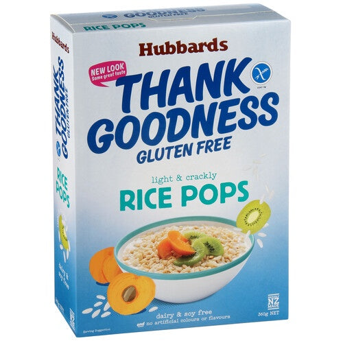 Hubbards Thank Goodness GF Rice Pops 360g
