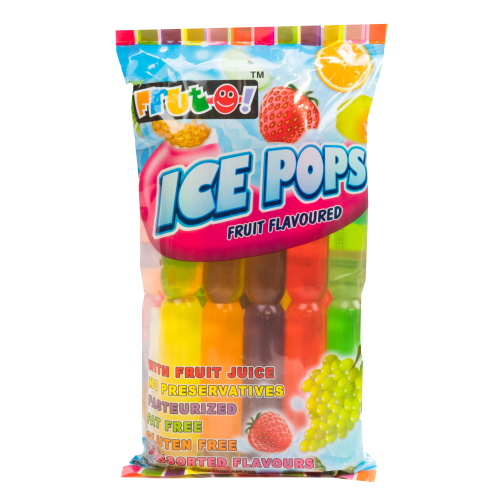 Frut O Ice Pops Fruit Flavoured 10pk