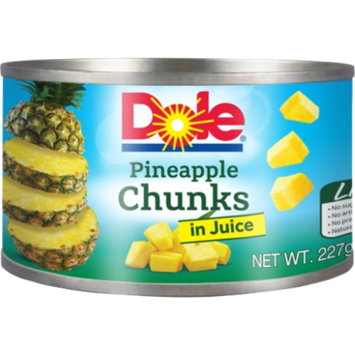 Dole Pineapple Chunks In Juice 227g