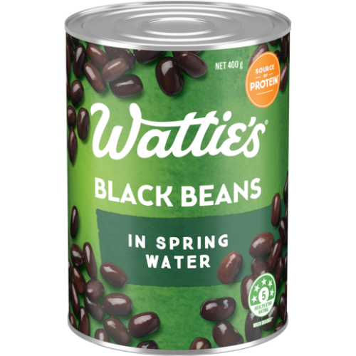 Watties Black Beans In Spring Water 400g