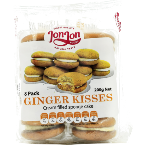 JonJon Bakery Ginger Kisses 8pk 200g