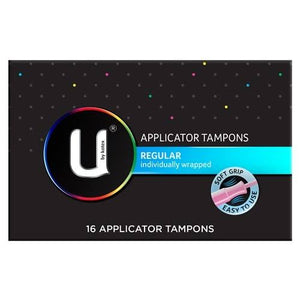 U by Kotex Regular Tampons With Applicator 16pk