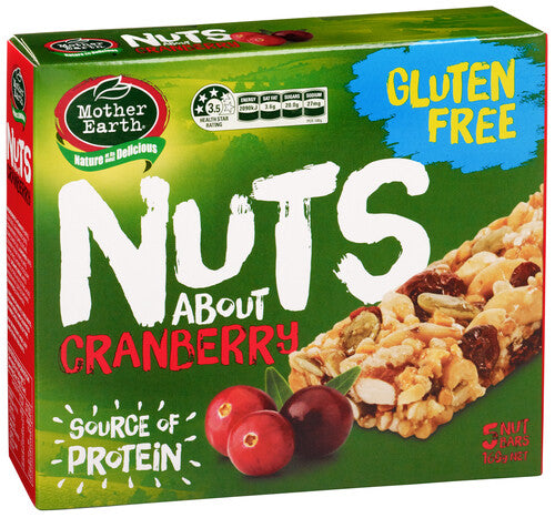 Mother Earth Nuts About Cranberry 160g