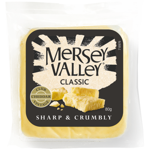 Mersey Valley Club Classic Cheddar Cheese 80g