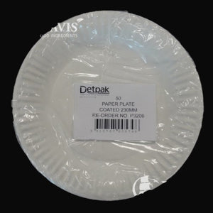 Detpak Paper Plates Coated 15cm 50pk