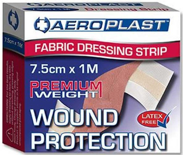 Aeroplast Fabric Dressing Strip 7.5cm x 1m Roll