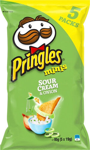 Pringles Minis  Chips Sour Cream & Onion 5pk 95g